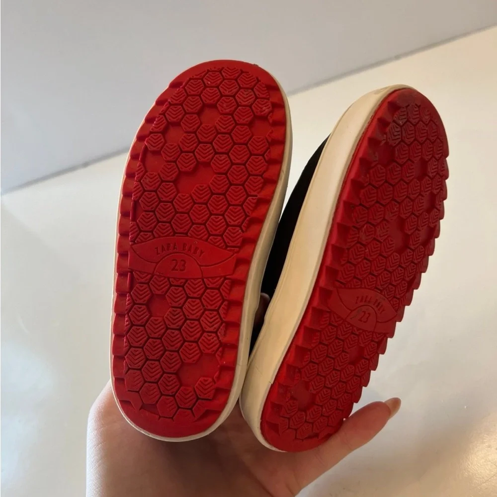 Kids Black and Red Character Shoes